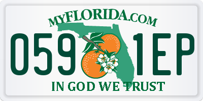 FL license plate 0591EP