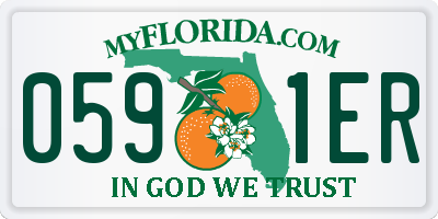 FL license plate 0591ER