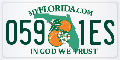 FL license plate 0591ES