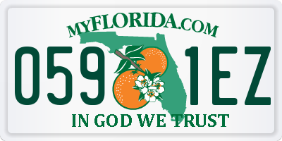 FL license plate 0591EZ
