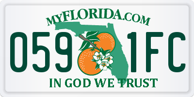 FL license plate 0591FC