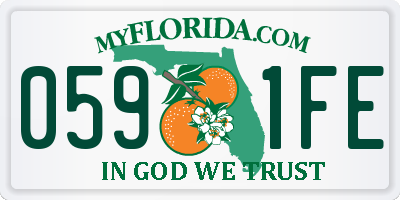 FL license plate 0591FE