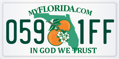 FL license plate 0591FF