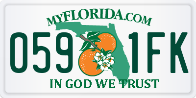 FL license plate 0591FK