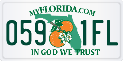 FL license plate 0591FL