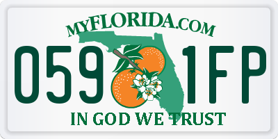 FL license plate 0591FP