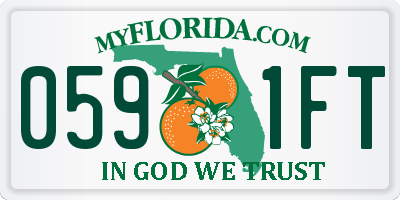 FL license plate 0591FT