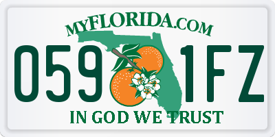 FL license plate 0591FZ