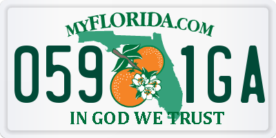 FL license plate 0591GA
