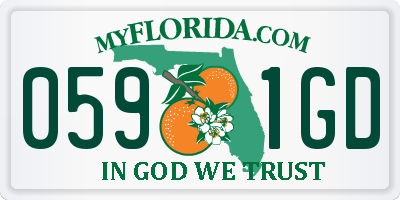 FL license plate 0591GD