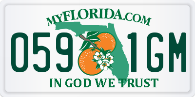 FL license plate 0591GM