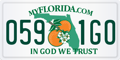 FL license plate 0591GO