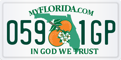 FL license plate 0591GP