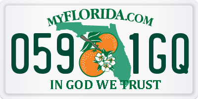 FL license plate 0591GQ