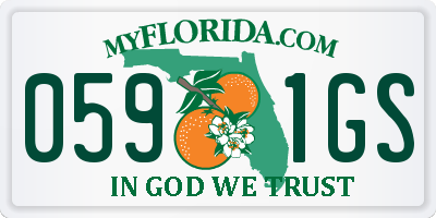 FL license plate 0591GS