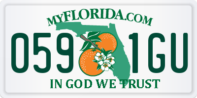 FL license plate 0591GU