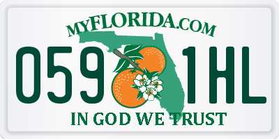 FL license plate 0591HL