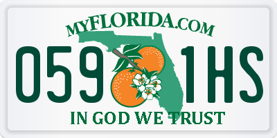 FL license plate 0591HS