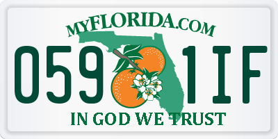 FL license plate 0591IF