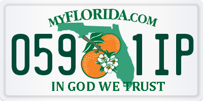 FL license plate 0591IP