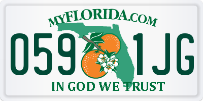 FL license plate 0591JG
