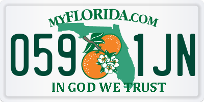 FL license plate 0591JN