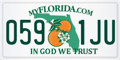 FL license plate 0591JU