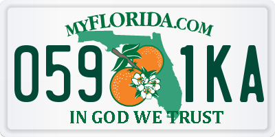 FL license plate 0591KA