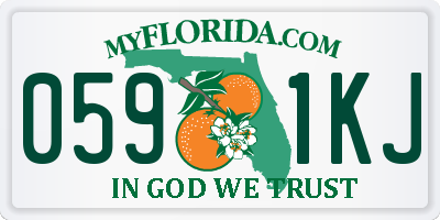 FL license plate 0591KJ
