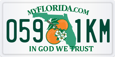 FL license plate 0591KM