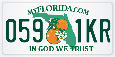 FL license plate 0591KR