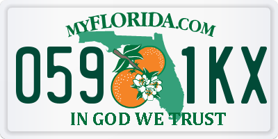 FL license plate 0591KX
