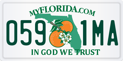 FL license plate 0591MA