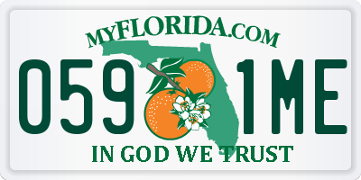 FL license plate 0591ME