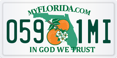 FL license plate 0591MI