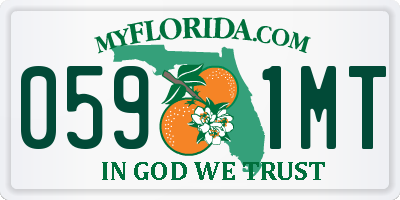 FL license plate 0591MT