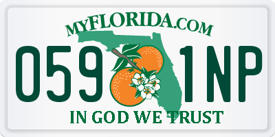 FL license plate 0591NP