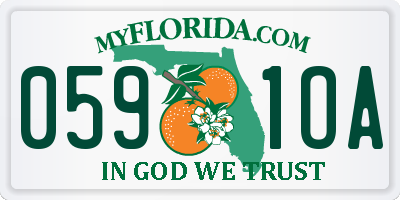 FL license plate 0591OA