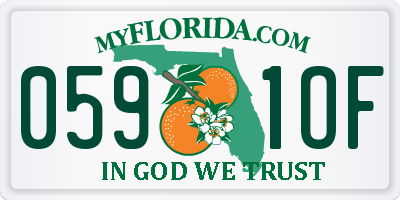FL license plate 0591OF