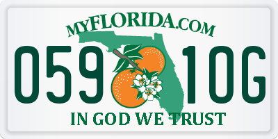FL license plate 0591OG