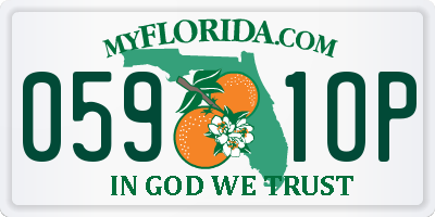 FL license plate 0591OP
