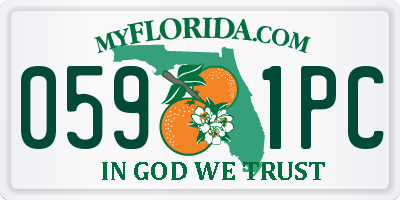 FL license plate 0591PC