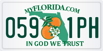 FL license plate 0591PH