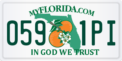 FL license plate 0591PI