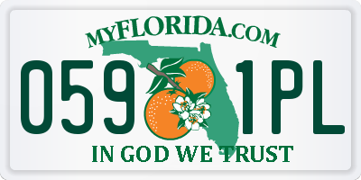 FL license plate 0591PL