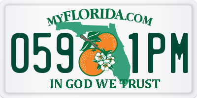 FL license plate 0591PM