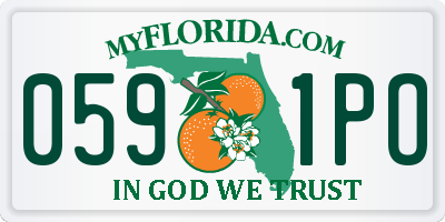 FL license plate 0591PO