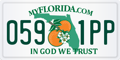 FL license plate 0591PP