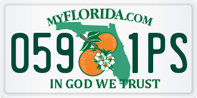 FL license plate 0591PS
