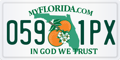FL license plate 0591PX